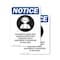 Signmission Hazardous Noise Area Sign, Vinyl Decal, 7in W x 10in L, 2PK OS-2PACK-NS-D-710-V-13323 - alternate 1